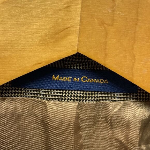 Polo University Club Ralph Lauren Tan Black Blue Plaid Wool Suit Size 41 Tall - Picture 5 of 16